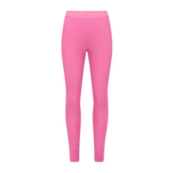 SKIMS Pants - SKIMS COTTON RIBBED LEGGINGS SUGAR PINK PANTS